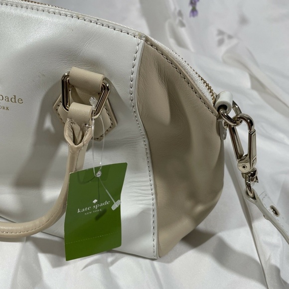 NWT kate spade new york 'catherine street mini pippa' satchel‎ handbag in Cream - Picture 6 of 13